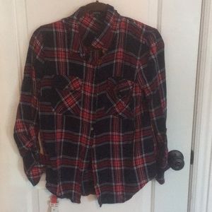 Flannel button down